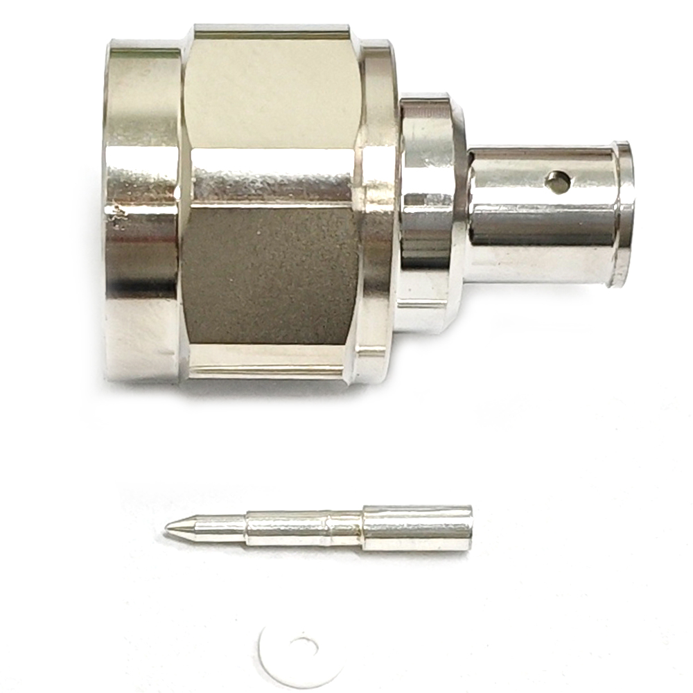 Low PIM Coaxial RF Connector N Male Solder to RG401 SPP-250-LLPL 1/4"S Cable