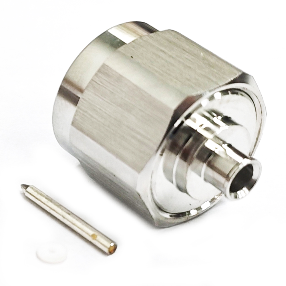 Low PIM Coaxial RF Connector N Male Solder to RG402 Cable