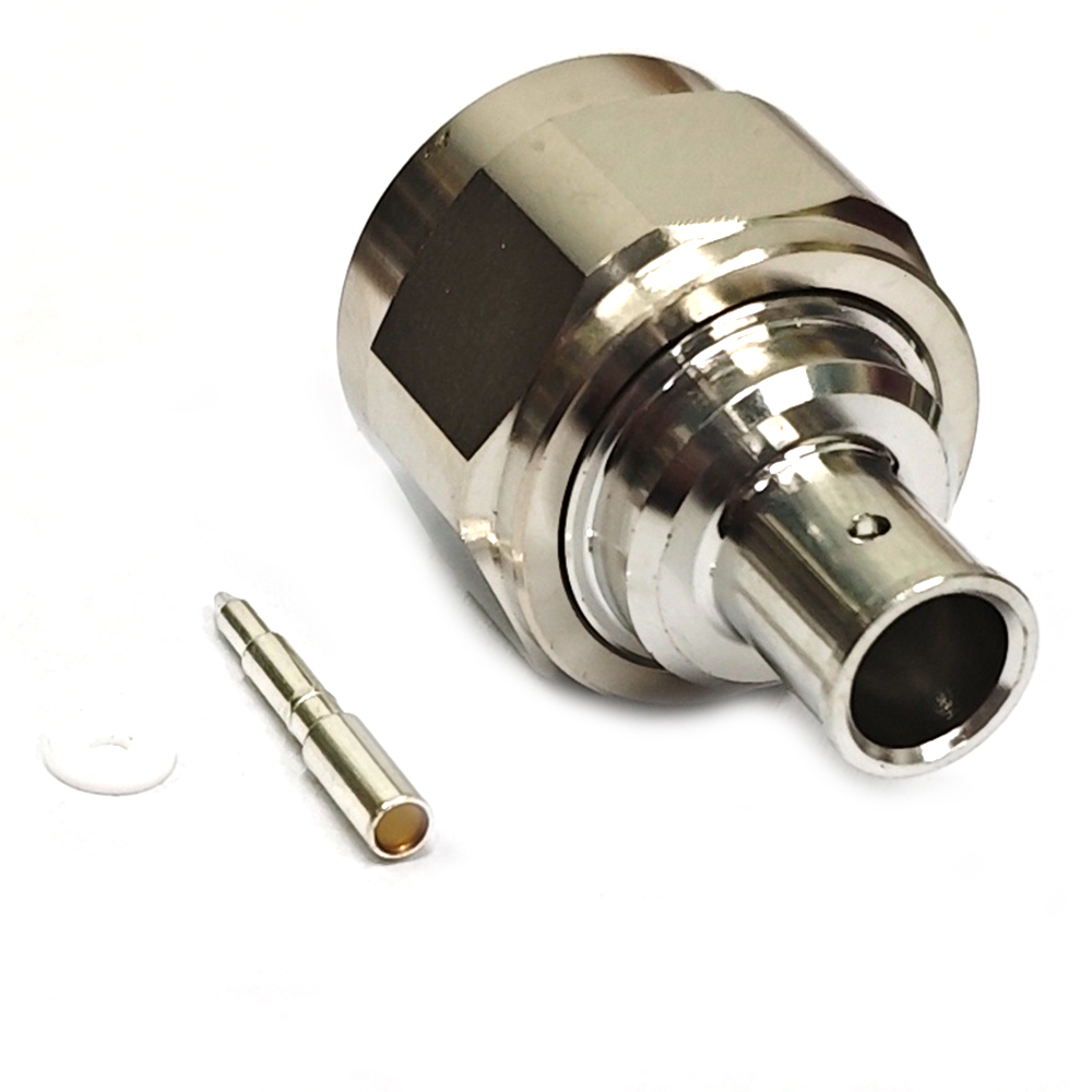 Low PIM Coaxial RF Connector N Male Solder to RG401 SPP-250-LLPL 1/4"S Cable