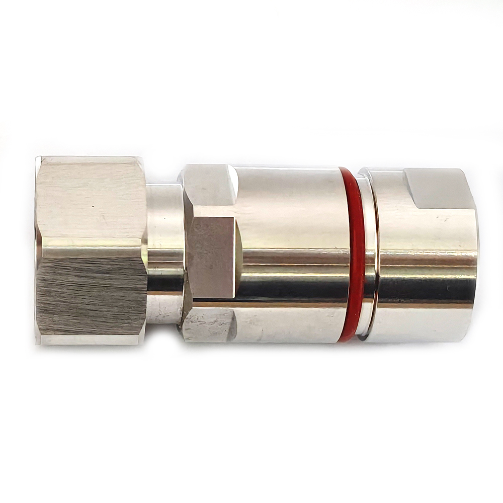 Low PIM Coaxial RF Connector 4.3-10 Male Clamp for 1/2" Cable