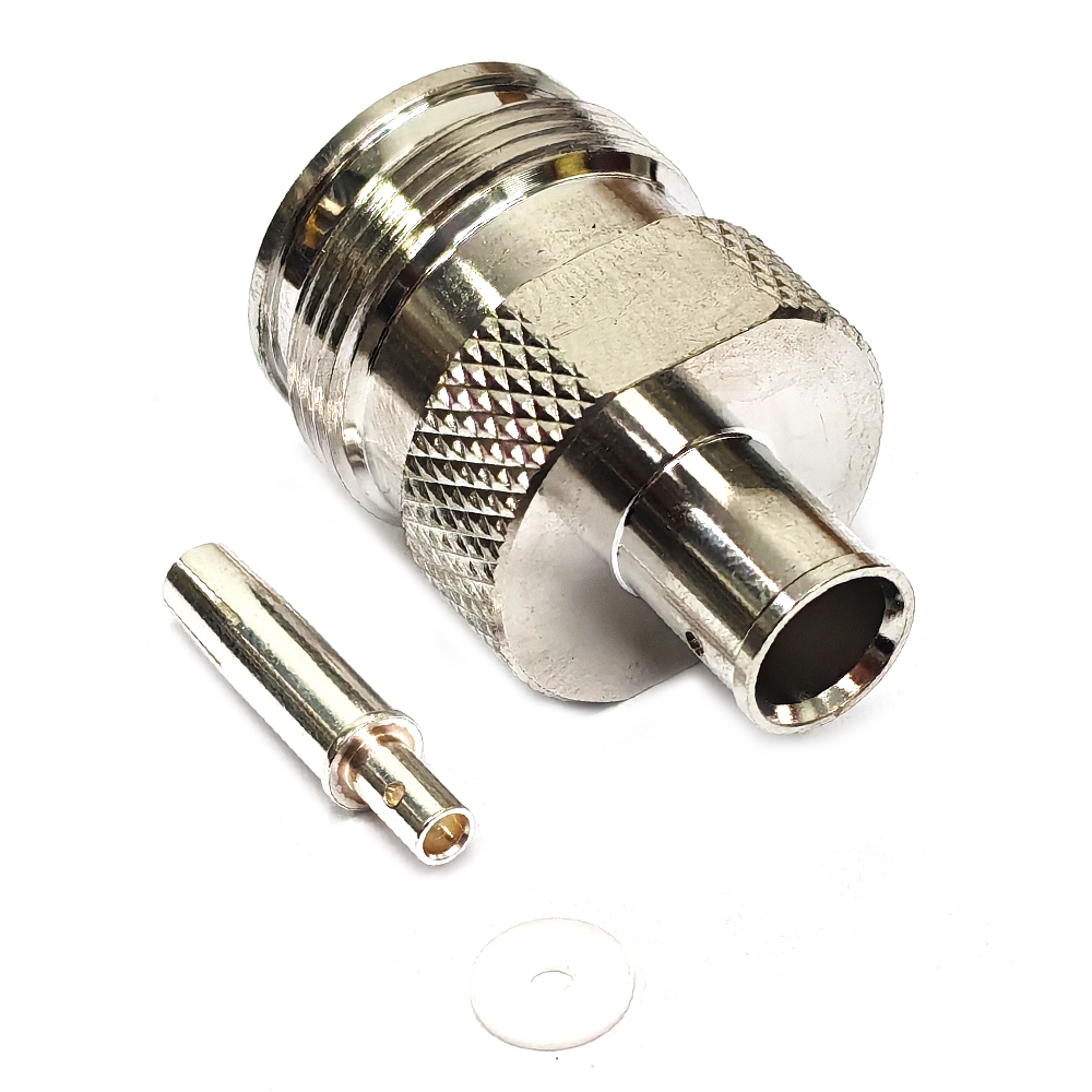 Low PIM Coaxial RF Connector 4.3-10 Female Solder to RG401 SPP-250-LLPL 1/4"S Cable