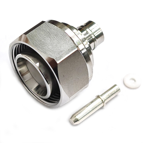 Low PIM Coaxial RF Connector 4.3-10 Male Solder to RG401 SPP-250-LLPL 1/4"S Cable