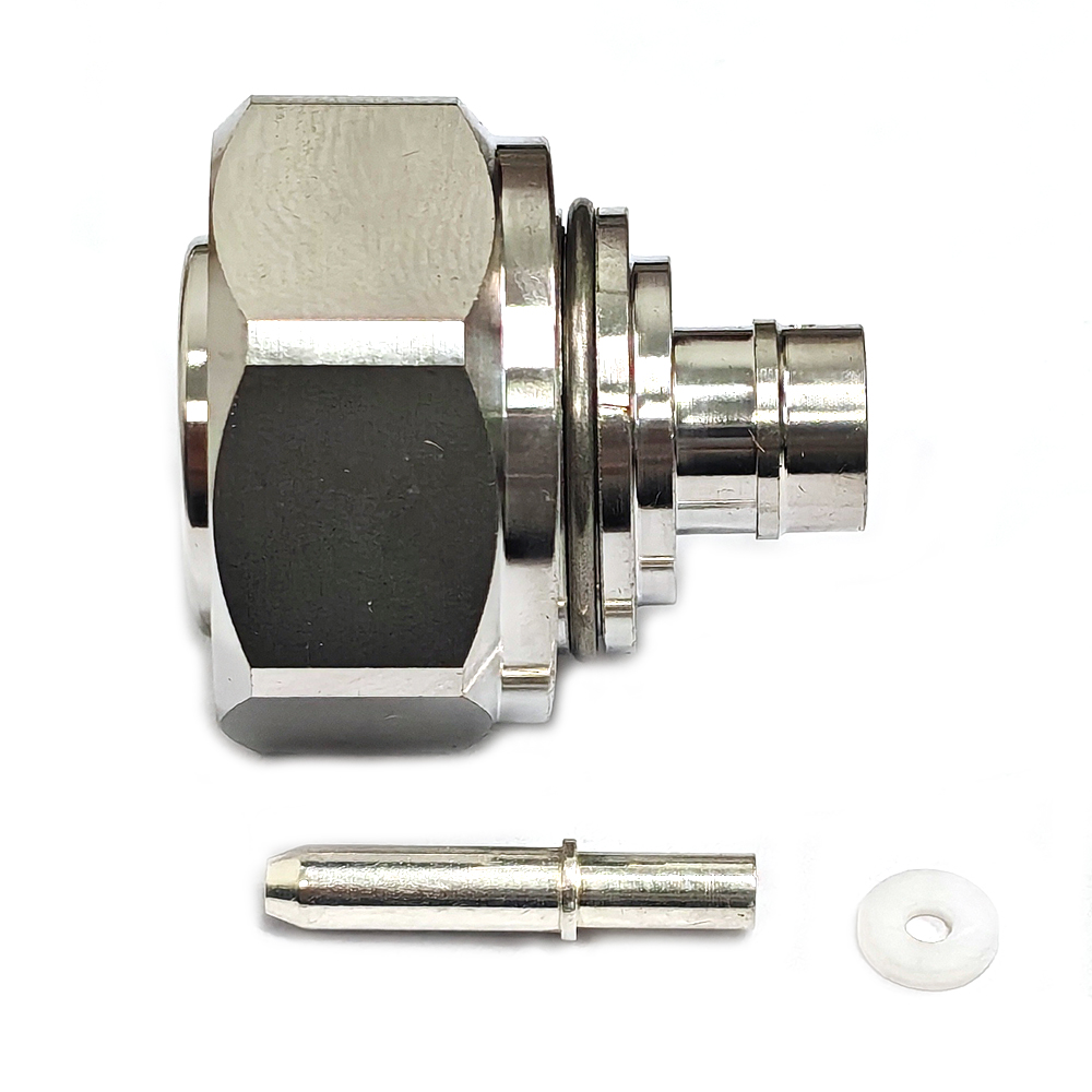 Low PIM Coaxial RF Connector 4.3-10 Male Solder to RG401 SPP-250-LLPL 1/4"S Cable