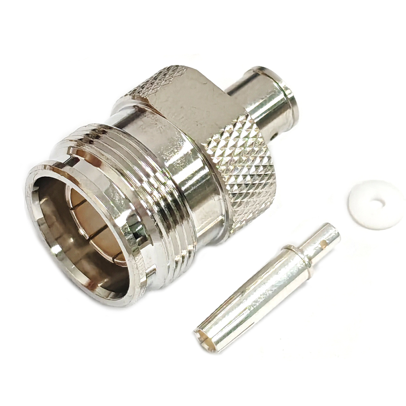 Low PIM Coaxial RF Connector 4.3-10 Female Solder to RG401 SPP-250-LLPL 1/4"S Cable
