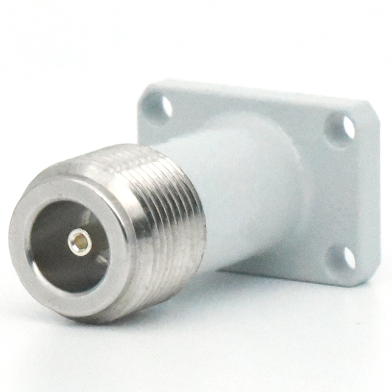 Low PIM Coaxial RF Connector N Female Flange Mount for PCB