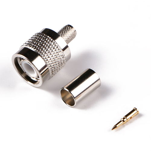Low Loss Coaxial RF Connector TNC Male Crimp for LMR200 RG58 Cable