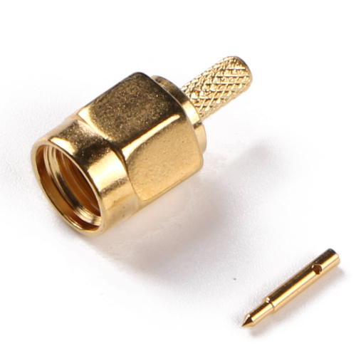 Low Loss Coaxial RF Connector SMA Male Crimp for LMR200 RG58 Cable