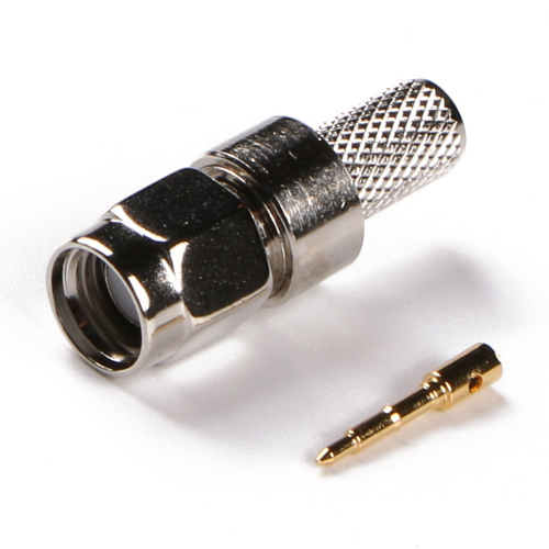 Low Loss Coaxial RF Connector SMA Male Crimp to LMR400 Cable