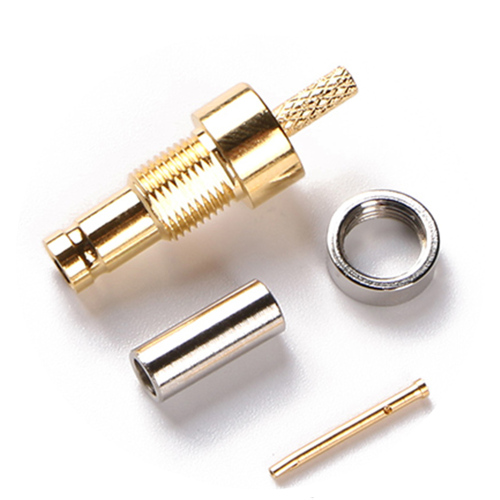Low Loss Coaxial RF Connector 1.0/2.3 CC4 Female Crimp for LMR200 RG58 Cable