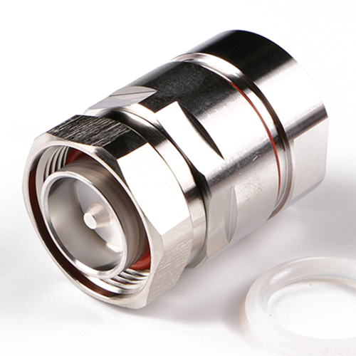 Low PIM Coaxial RF Connector 7/16 DIN Male Clamp to 7/8" Corrugated Cable