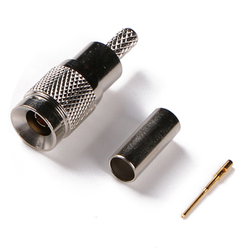 Low Loss Coaxial RF Connector 1.0/2.3 CC4 Male Crimp for LMR200 RG58 Cable