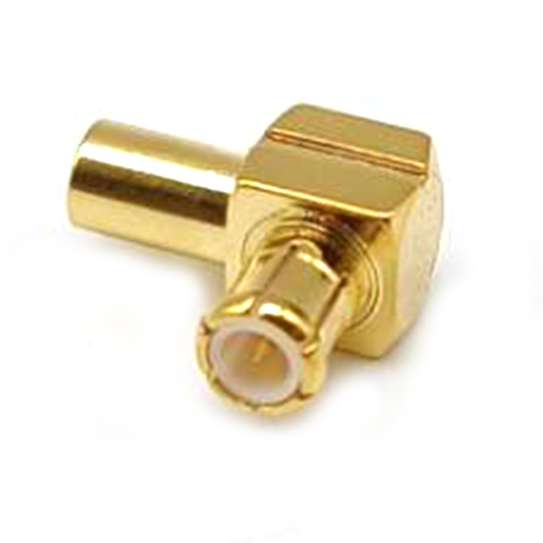 Low Loss Coaxial RF Connector MCX Male Right Angle Solder to RG174 RG316 Cable