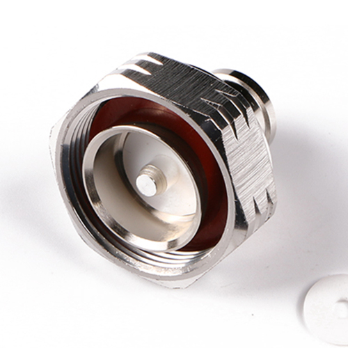 Low PIM Coaxial RF Connector 7/16 DIN Male solder to 1/2" Corrugated Cable
