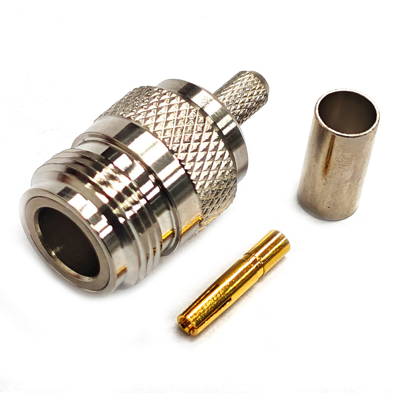 Low Loss Coaxial RF Connector N Female Crimp for LMR200 RG58 Cable