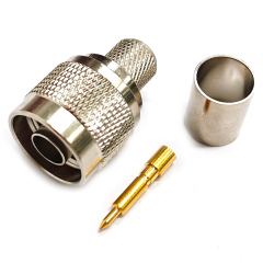 Low Loss Coaxial RF Connector N Male Crimp for LMR400 Cable