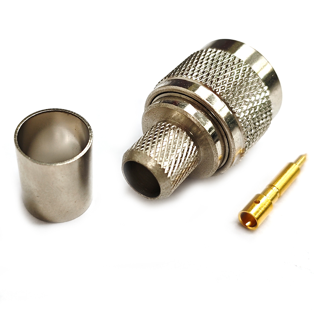 Low Loss Coaxial RF Connector N Male Crimp for LMR400 Cable