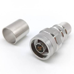 Low Loss Coaxial RF Connector N Male Crimp for LMR600 Cable