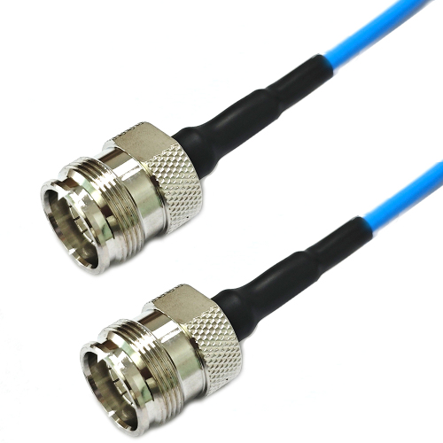 Low PIM Plenum Rated 4.3-10 Female to 4.3-10 Female RG402 Cable Assembly