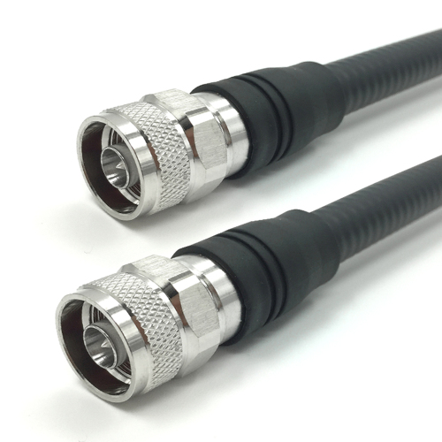 Low PIM N Male to N Male 1/2" Corrugated Cable Assembly
