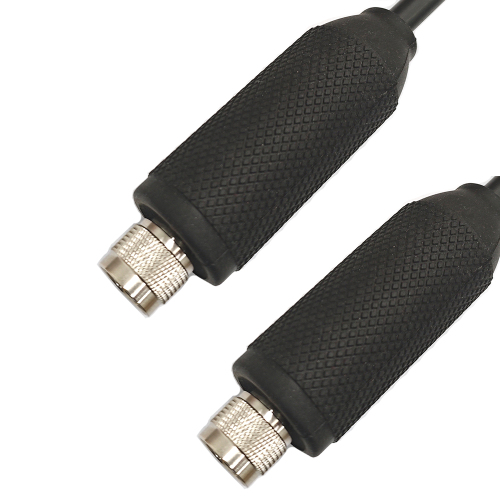 Low Loss RN400 N Male to N Male RF Cable Assembly with weatherproofing boot