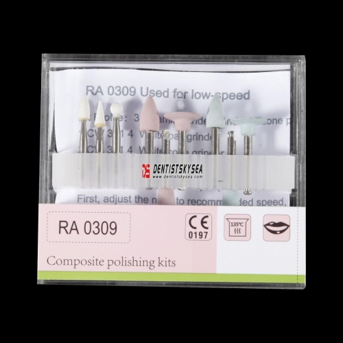 4 Pcs/Box Dental Composite Resin Polishing Kit Dentistry Silicone Polisher  RA0304 Dentist Polish Tool for Contra Angle Handpiece