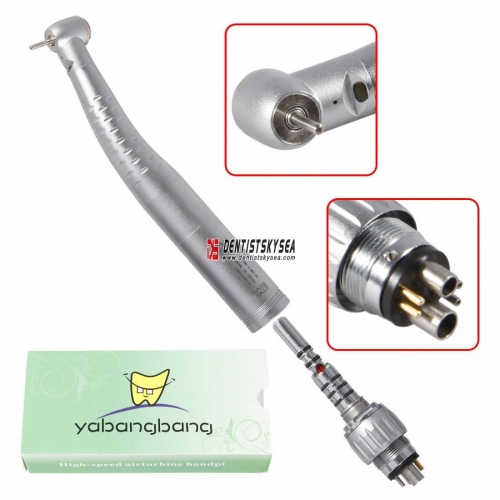 Dental Fiber Optic High speed Handpiece Push button W/ LED Kavo Coupler 6H YB6