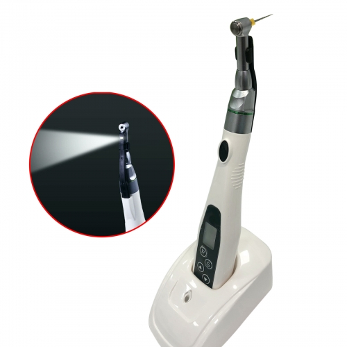 Dental LED Light  Endodontics Endo Motor Cordless Wireless Meter With 16:1 Contra Angle Head