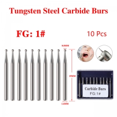 Dental Round Tungsten Carbide Tungsten Steel Bur For High Speed Handpiece FG01