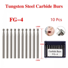 Dental Round Tungsten Carbide Tungsten Steel Bur For High Speed Handpiece FG04
