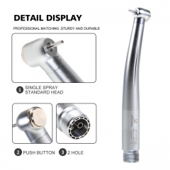 Dental NSK Style High Speed Push Button turbine Handpiece Standard head single spray 2hole