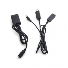 Sony NP-FW50 full decoding Dummy battery + 5V 2A dual USB cable