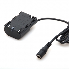 Canon LP-E6 full decoding Dummy battery (straight cable)