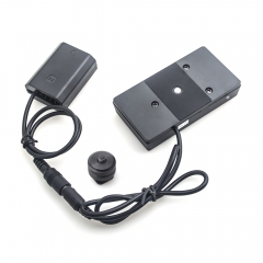 Sony NP-FZ100 full decoding Dummy battery + NP-L Series F970 battery plate adapter (straight cable)