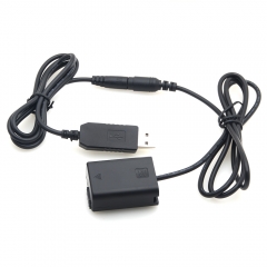 Sony NP-FW50 full decoding Dummy battery + 5V 2A single USB cable