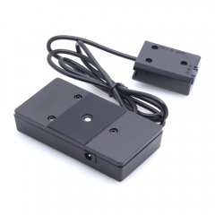 Sony NP-FW50 full decoding Dummy battery + NP-L Series F970 battery plate adapter (straight cable)