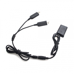 Sony NP-FW50 full decoding Dummy battery + 5V 2A dual USB cable