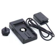 Sony NP-FW50 full decoding Dummy battery + NP-L Series F970 battery plate adapter (straight cable)