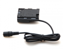 Canon LP-E6 full decoding Dummy battery (straight cable)