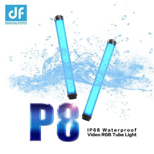 IP68 2500-6500K Waterproof Video RGB Tube Light With Builtin Battery App