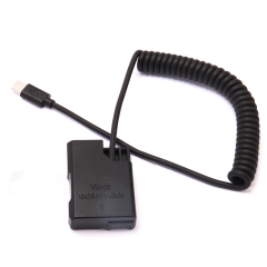 NI KON EN-EL14 Dummy Battery+Type-C Coiled Power Cable