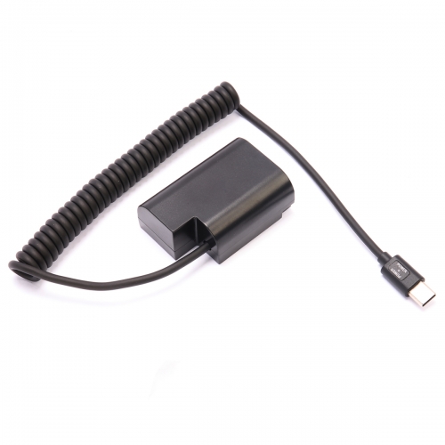 Andoer DMW-DCC12 Dummy Battery USB-C Coupler Adapter BLF19 Dummy