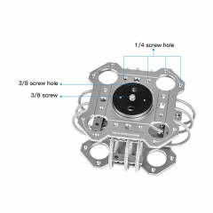 Vibration Isolator Damp Head For Camera DJI RONIN S RS RS2 Car film shooting Jib crane for gimbal Suitable for Tilta Hydra Alien