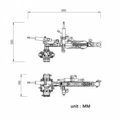 Tri-Way 3 Axis Dampers Arm With Vibration Isolator for Car Mounting System