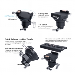 Manfrotto Quick Release Plate Adapter for Universal Steadicam (Tiffen Tilta Float DF THANOS-PRO) Stabilizer Arm