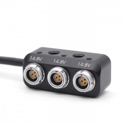 D-Tap to RS3 Pins*3 Splitter with 1/4 Screws 30cm Cable