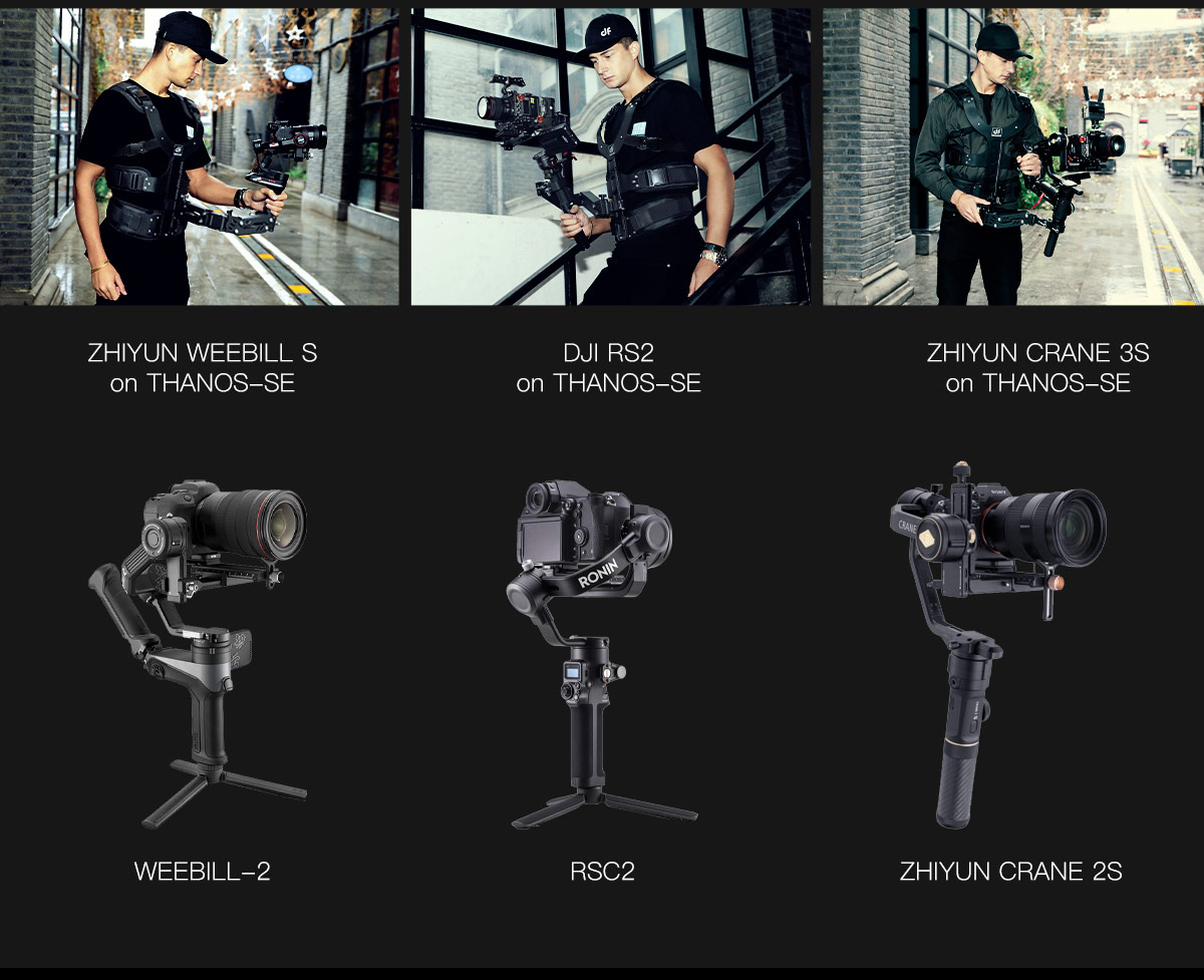 THANOS-SE Universal Single Gimbal Supporting Vest System