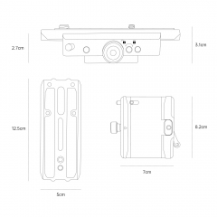 Stabilizer Balance Fine Adjusting Head with Manfrotto plate for DF THANOS-PRO Series Tilta Float