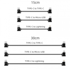 Date Cable for Smartphone/Tablet Pad/DJI MINI 2 3 PRO Remote Controller/Mavic Air 2 2S/DJI FPV Drone/Pocket 2/Osmo Pocket