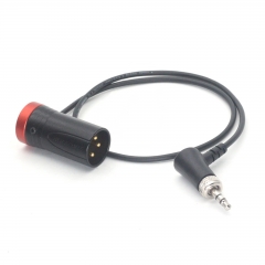 0.5m 3.5 TRS Right Angle With Lock to Short Flat XLR 3-pin Male Audio Cable