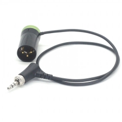 0.5m 3.5 TRS Right Angle With Lock to Short Flat XLR 3-pin Male Audio Cable